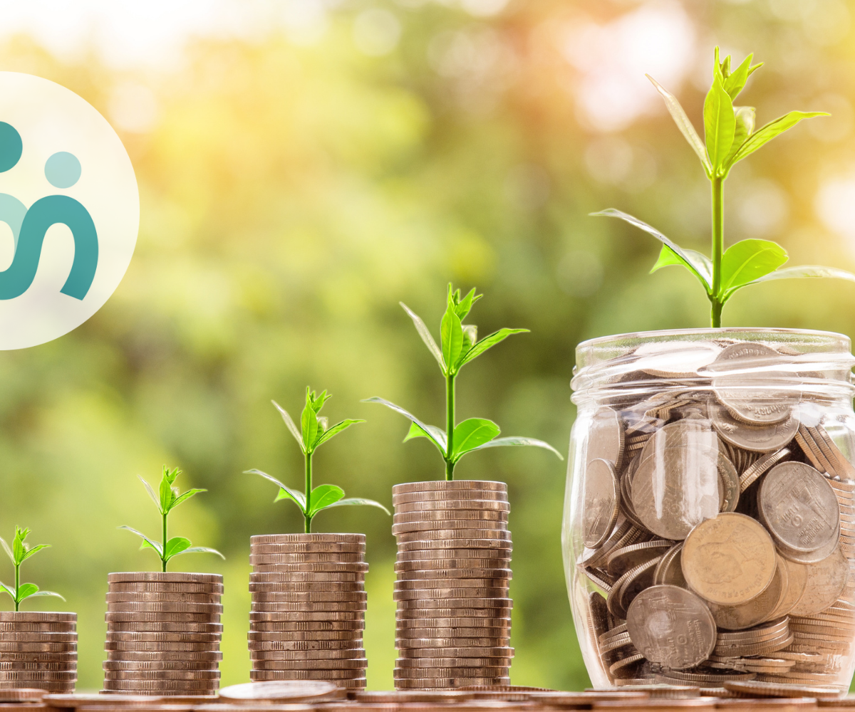 Investment jars of money Image
